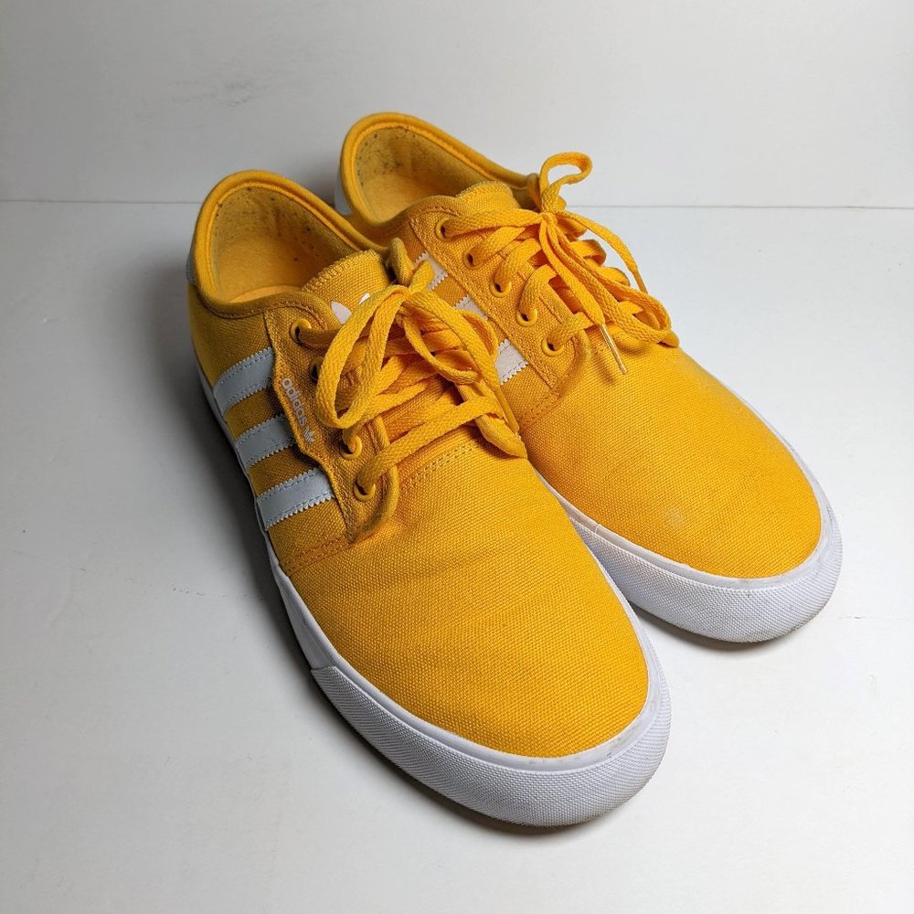 Adidas Men Originals Seeley EG9307 Active Gold Cloud White Gum Skate Shoes Sz 10